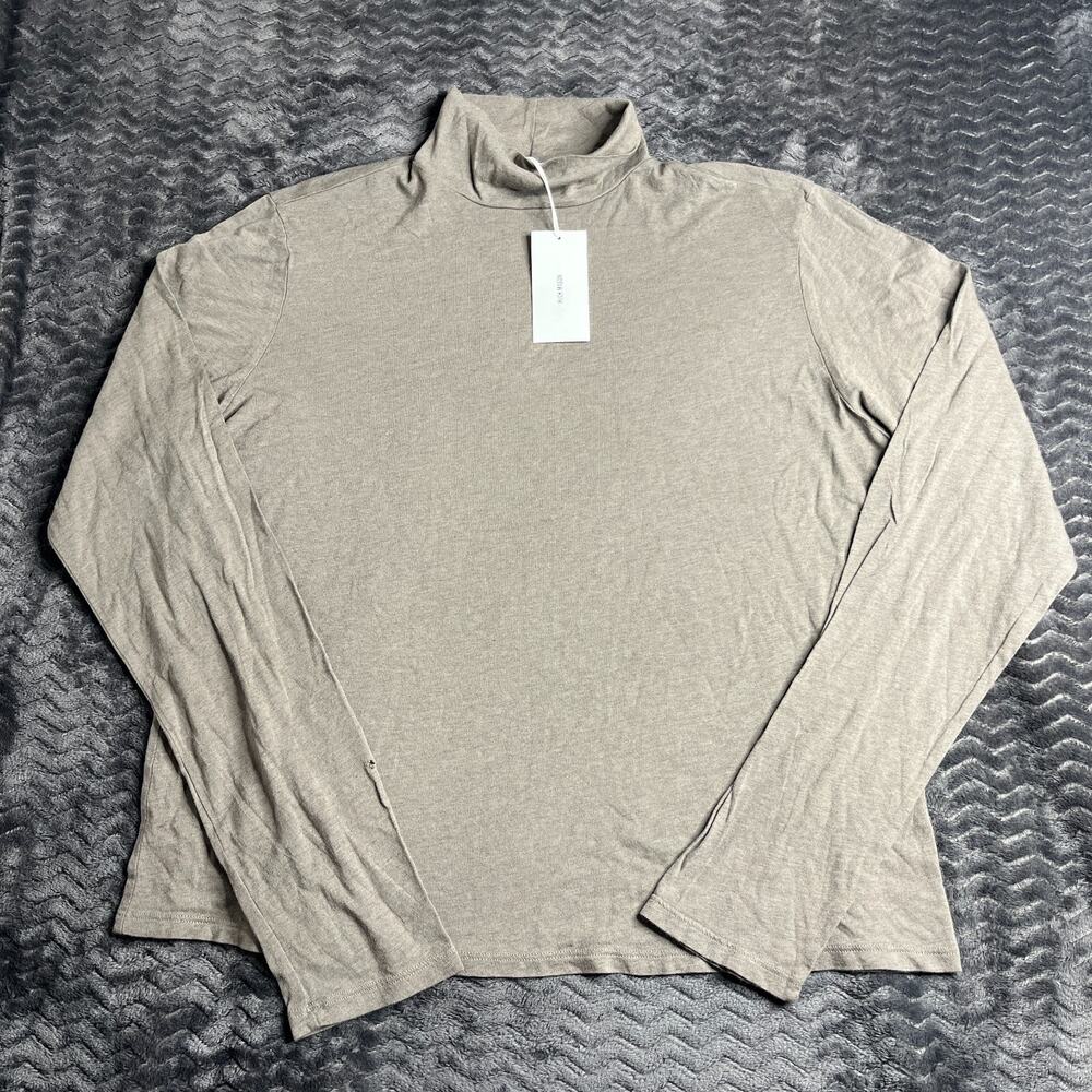 Buck Mason Women’s Smokey Ash Cloud Jersey Turtleneck size 2XL